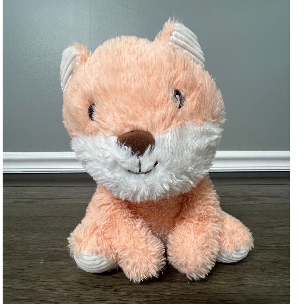 Spark Create Imagine Fox Plush Stuffed Animal Toy Peach‎ White Kids